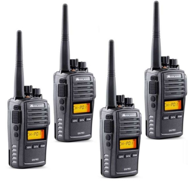 4-pack Midland G18 Pro portofoons