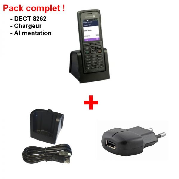 Compleet Alcatel-Lucent 8262-pakket met lader en voeding
