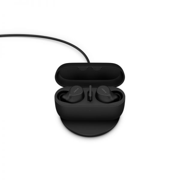 Jabra Evolve2 Buds USB-A UC met draadloze oplaadpad