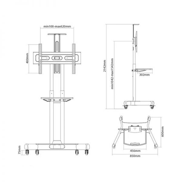 Socle mobiel Newstar Neomounts M1700