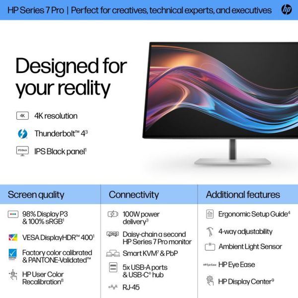 HP Serie 7 Pro 27 inch 4K Thunderbolt 4 monitor