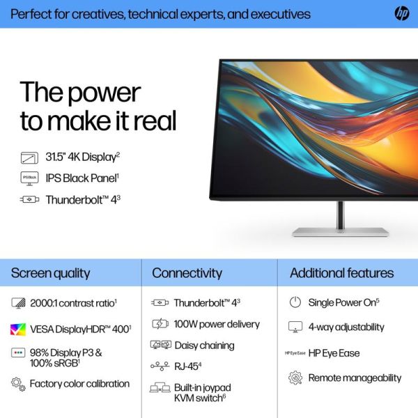 HP Serie 7 Pro 31,5'' 4K Thunderbolt 4 monitor