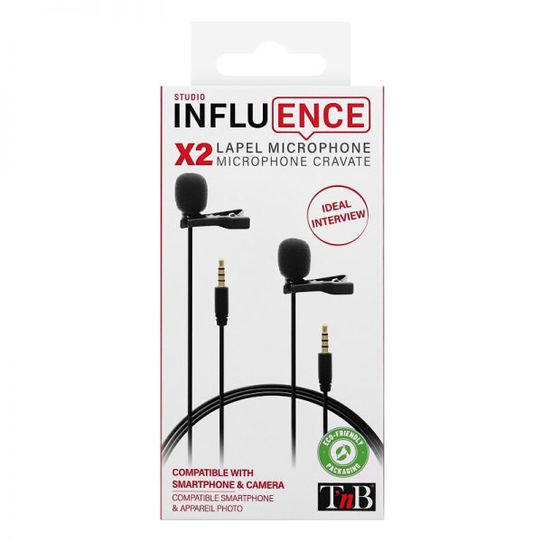 T'NB Influence Set van 2 lavalier microfoons