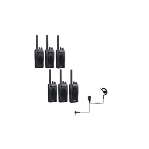 Kenwood TK-3501 - 6 pack + 6 PTT oortjes