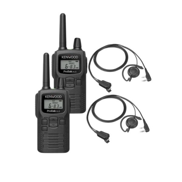 Pack 2x Kenwood PKT-300E + 2x Earloop Headset