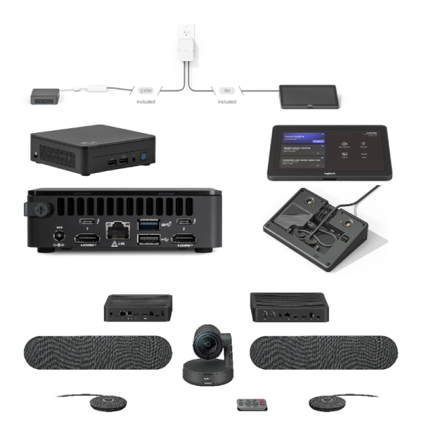 Logitech TAPRAPMSTASU-bundel voor grote ruimtes
