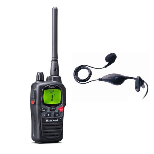 Midland G9 Pro + Headset-kit