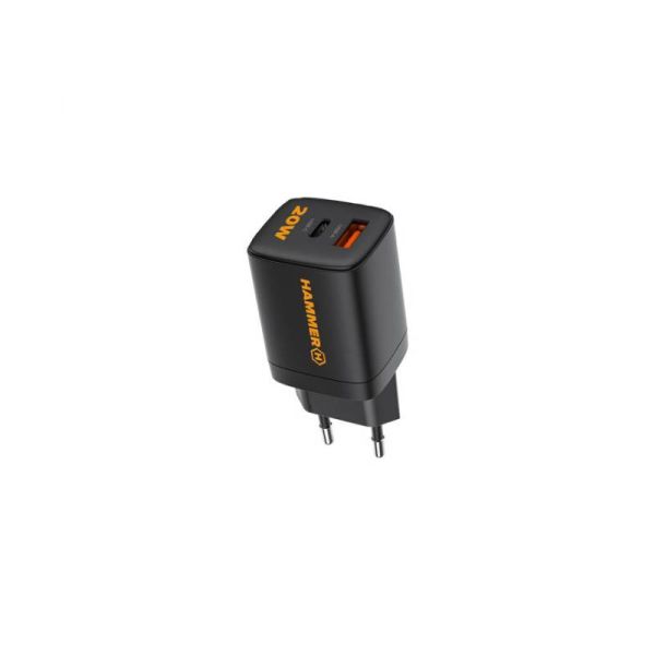 Hammer 20W Netadapter USB-A + USB-C