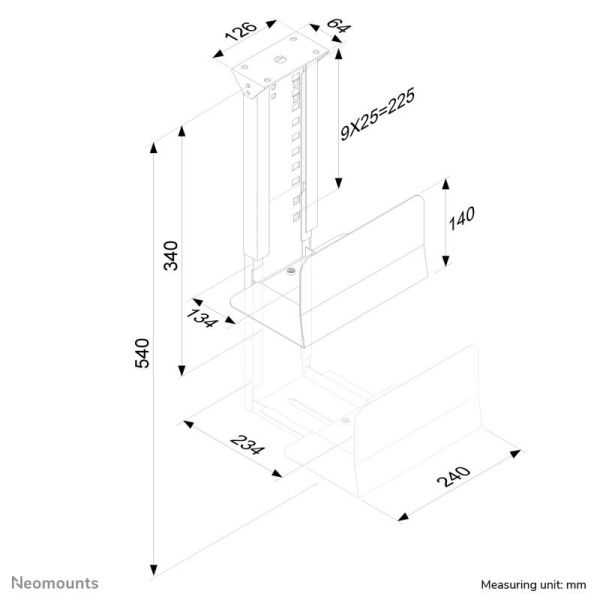 Neomounts CPU-D200BLACK CPU-Houder