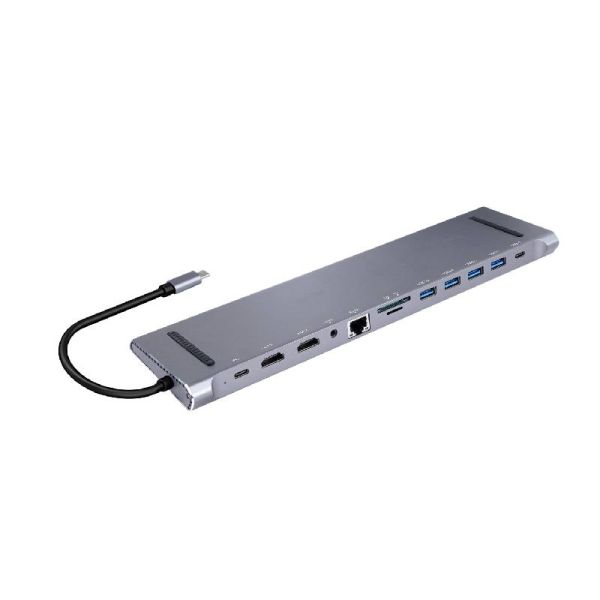 Cleyver Dock USB C 12 poorten