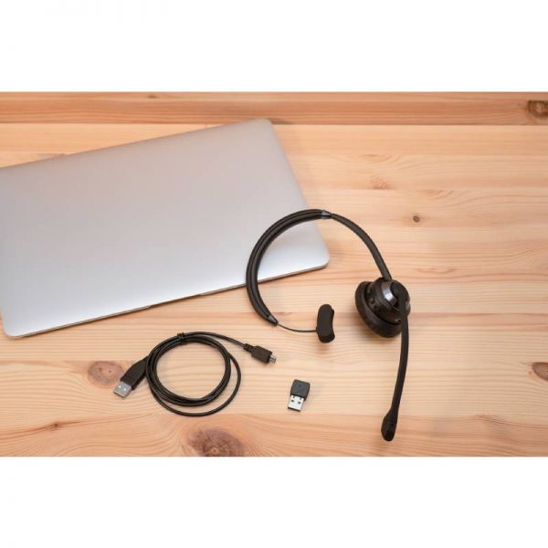 Cleyver HW60 UC Mono Bluetooth, Headset, Dongle, en snoer