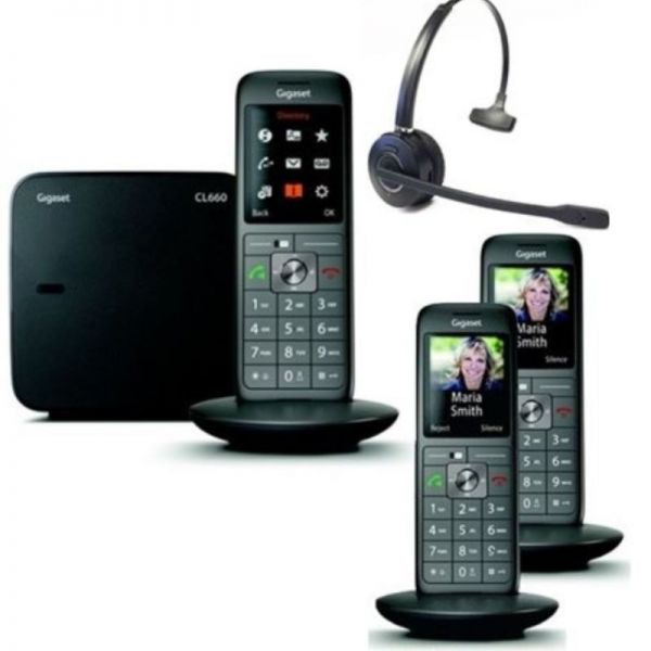 TRIO Pack Gigaset CL660 + Draadloze hoofdtelefoon
