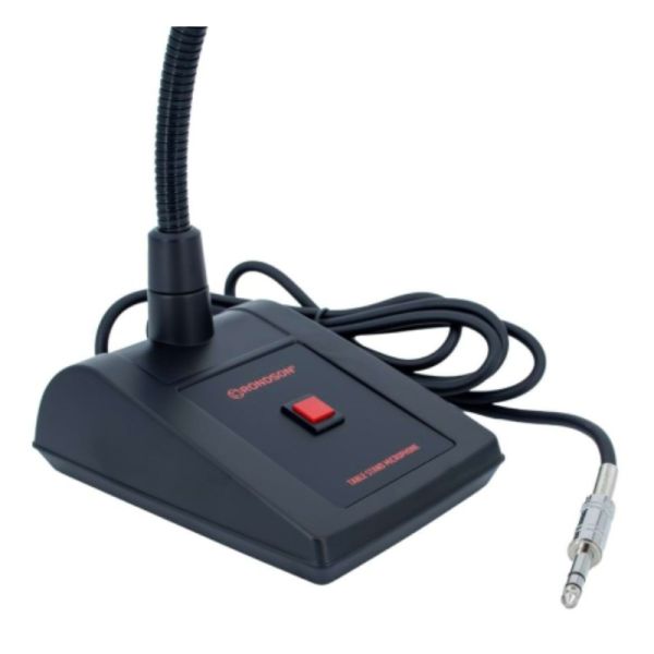 Rondson PA 100J  dynamische bureaumicrofoon voor gesprekken met gebalanceerde stereo jackplug