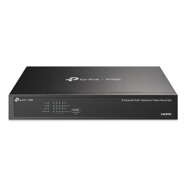 TP-Link VIGI NVR1008H-8P Zwart