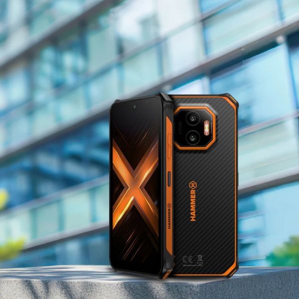 HAMMER Energy X2 5G black orange rugged phone
