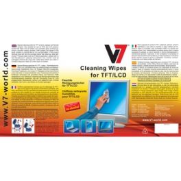  V7 - Screen cleaning wipe 100 units