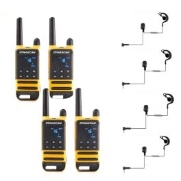 pakket 4 Dynascan P19 + 4 haak-oortelefoons