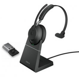 Jabra Evolve2 65 MS Mono met oplaadstand