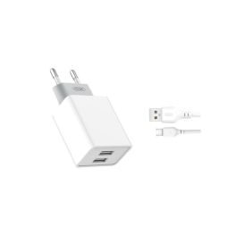 Dubbele USB Wandlader 2,4 A