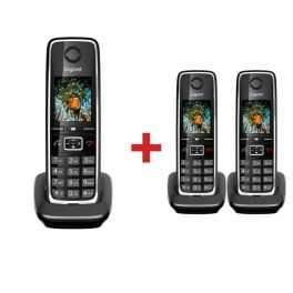 Trio-pakket: Gigaset C530 + 2 extra Gigaset C530 HX