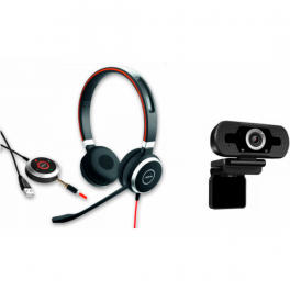 Jabra Evolve 40 Duo + Webcam