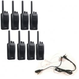 Kenwood TK-3501 - 8 pack + 8 bodyguard PTT oortjes