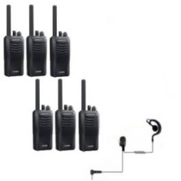 Kenwood TK-3501 - 6 pack + 6 PTT oortjes