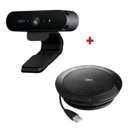 Logitech BRIO webcam + Jabra SPEAK 510 Speakerphone