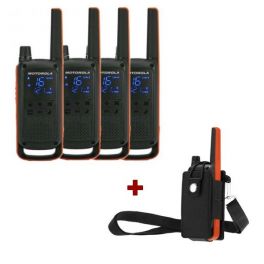 Motorola Talkabout T82 4-Pack + 4x Beschermhoes 