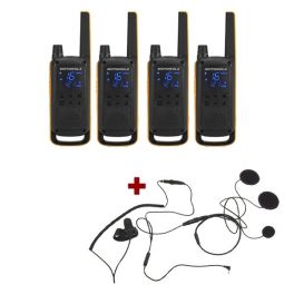 Motorola Talkabout T82 Extreme 4-Pack + 4x Gesloten Helm Headset