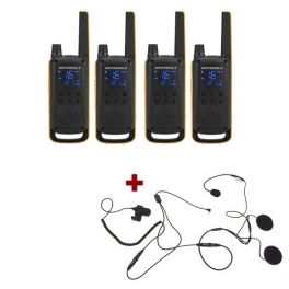 Motorola Talkabout T82 Extreme 4-Pack + 4x Open Helm Headset