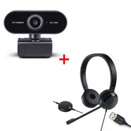 Dell Pro UC150 USB headset + Midland W199 Webcam 