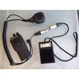 PTT Pedaal en Speaker Microfoon voor Motorola 2-pin portofoons (1)