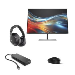 Pakket HP 125 + hub + monitor + Poly Voyager Surround 80-headset