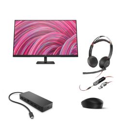 Pakket HP 125 + hub + monitor + Poly Blackwire 5220-headset