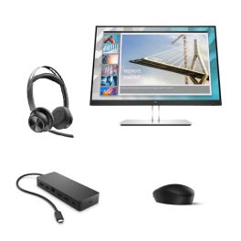 Pakket HP 125 + hub + monitor + Poly Voyager Focus 2-headset