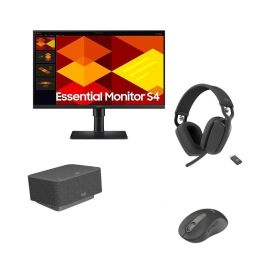 Pakket Logitech M650 + dock + monitor + Zone Vibe-headset