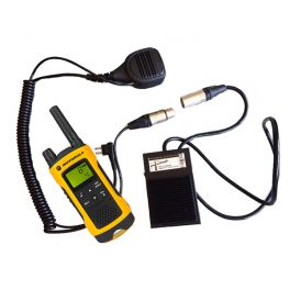 PTT Pedaal en Speaker Microfoon voor Motorola 1-Pin Portofoons (1)