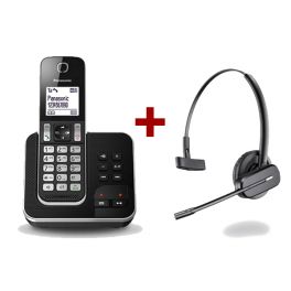 Panasonic KX-TGD320 + Plantronics C565 draadloze headset (1)