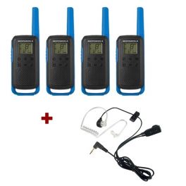 Motorola Talkabout T62 (Blauw) 4-Pack + 4x Bodyguard kit 