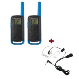 Motorola Talkabout T62 (Blauw) + 2x Bodyguard kit