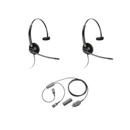 Pack 2 Plantronics EncorePro HW510 Mono + Y-adapter trainingskabel