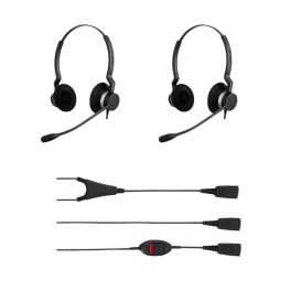 Pack 2 Jabra BIZ 2300 Duo QD + trainingskabel met mute-knop