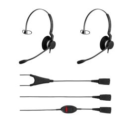 Pack 2 Jabra BIZ 2300 Mono QD Headset + trainingskabel met mute-knop