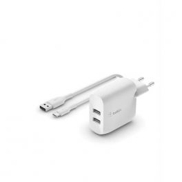 Belkin 2-poorts oplader + USB-A/USB-C kabel