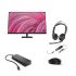 Pakket HP 125 + hub + monitor + Poly Blackwire 5220-headset