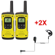 Motorola T92 + 2 PTT headsets