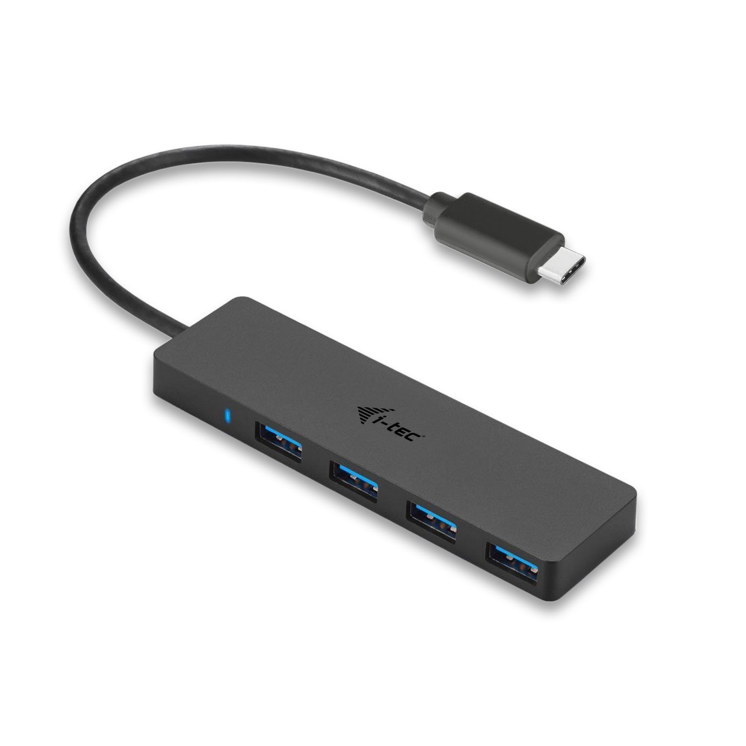 i-tec USB-C Slim HUB, uitgerust met 4 poorten