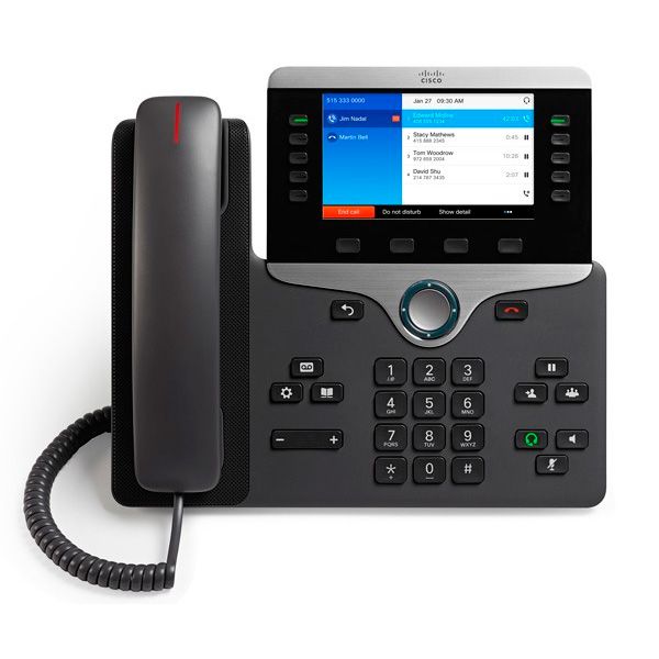 Cisco 8841 VoIP desktop-telefoon (zwart) - eigen SIP