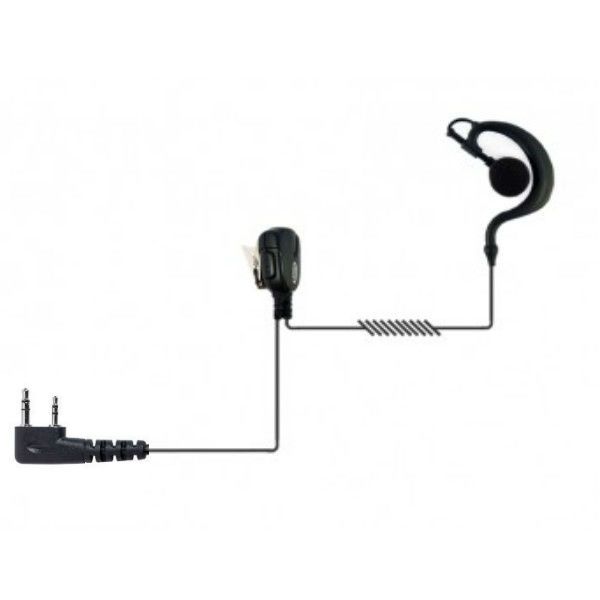 Oorhaak headset voor  Kenwood (versterkt)